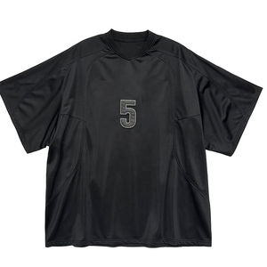 Camiseta de malla personalizada para hombre, estilo hip hop, de secado rápido, 100% poliéster, bordada, ropa urbana deportiva, fabricante mayorista OEM - Product Image 1