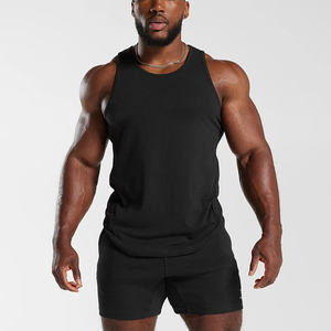 Men's <b>White</b> Solid Color O-Neck Knitted Tank Top Breathable Casual Sleeveless Gym Wear Custom Summer Fit - Product Image 6