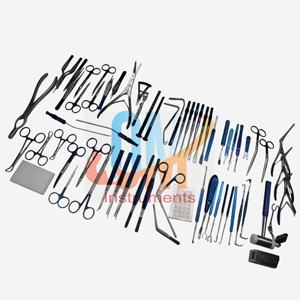 Juego de Instrumentos para Rinoplastia, Quirúrgico ORL, 65 Piezas, Manual, Acero Inoxidable Recubierto de Titanio de Alta Calidad, Certificado CE, Autoclavable - Product Image 2