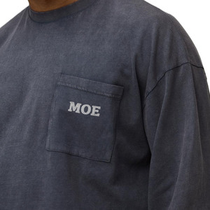 T-shirt oversize streetwear pour homme en coton épais avec détail poche, personnalisation de marque, production en gros OEM - Product Image 3