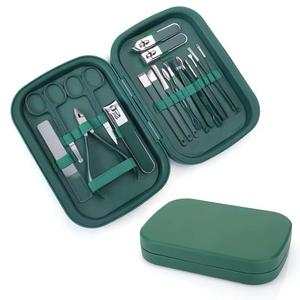 OEM Custom Logo Professional Manicure Set Portable Stainless Steel <b>Nail</b> Grooming Kit with Travel <b>Case</b> for Wholesale - Product Image 5