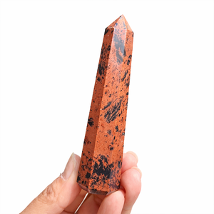 Torre de Cristal Pulido de Obsidiana de Caoba Natural al por Mayor, Estilo Amor, para Sanación, Reiki, Meditación y Decoración del Hogar - Product Image 4