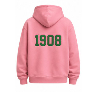 เสื้อฮู้ดโอเวอร์ไซส์ Alpha Kapa Alpha AKA สีชมพูเขียว เสื้อสเวตเชิ้ตสำหรับชมรมนักศึกษา ชีวิตแบบกรีก สวมใส่สบาย ทรงหลวม - Product Image 6