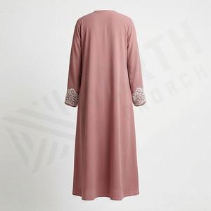 Vestido Abaya Cerrado de Punto para Otoño, para Todas las Temporadas, Grueso y Cálido, Elegante, de Alta Calidad, Ropa Holgada para Mujeres Musulmanas - Product Image 2