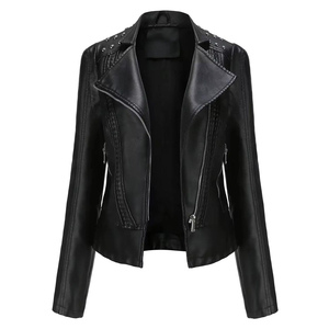 High Quality Premium Modern Design Women <b>Genuine</b> <b>Leather</b> <b>Jacket</b> Fashionable Full Fit Women <b>Leather</b> <b>Jacket</b> - Product Image 6