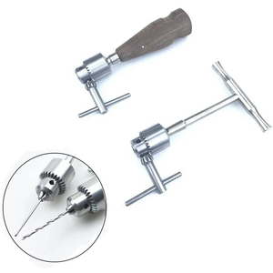 JAMSO INDUSTRIES Orthopedic <b>Hand</b> <b>Drill</b> Class I Manual Surgical Kit with Wood/Stainless Steel Handle CE Certified - Product Image 6