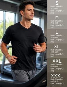 T-shirt pour homme à col en V, manches courtes, tissu en coton premium, doux, confortable, respirant, haut décontracté, coupe ajustée, été, écologique - Product Image 5