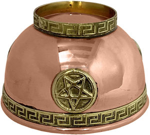 Cuenco de Cobre Pentáculo para Ofrendas en el Altar, Decoración con Incienso Aromático y Sahumerio, para Toda Temporada, 3 Pulgadas - Product Image 4