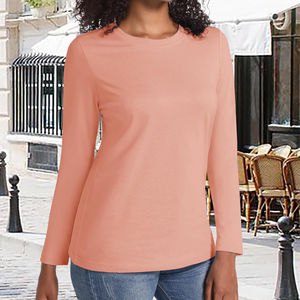 Camiseta de Mujer con Logotipo Personalizado, Camiseta de Lujo Transpirable para Mujer, Color Personalizado, Manga Larga, Camiseta de Mujer de Calidad Económica - Product Image 3