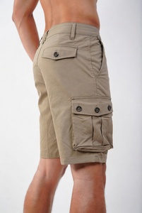 Relaxed Fit Cargo Shorts for Men with Zipper Pockets Cotton Blend Casual Wear for Daily Use and Travel - Product Image 2