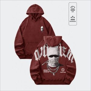Denish Sports Wear OEM – Nouveau sweat à capuche épais pour homme, coupe oversize, zippé, style streetwear, avec broderie et impression en relief, écologique - Product Image 1