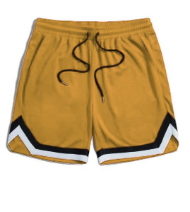 Pantalones Cortos Deportivos Casuales de Malla para Hombre, 100% Poliéster, con Cordón Ajustable, Tejido Transpirable, Estampado por Transferencia de Calor - Product Image 6