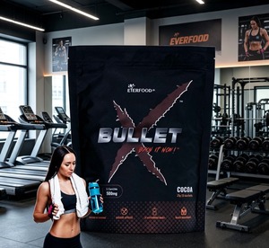 Bebida Energética Keto, Alta en Fibra, Sin Azúcar, Cacao Bullet X, Sobres de Café, Bebida Funcional Quemagrasas, 15 Sobres - Product Image 1