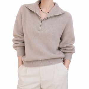Suéter de Punto Tejido con Cuello en V para Mujer, Suave y Ligero, Estilo Casual, Holgado, de Manga Larga, Relajado, Elegante y Cómodo para Otoño - Product Image 2