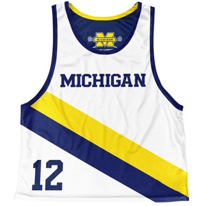 Custom Ladies Cut Racerback Lacrosse Reversible Jerseys Sublimación de jugadores profesionales 100% Poliéster Pinnies Durable Impreso - Product Image 4