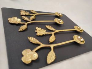 1010 ensemble de couverts en acier inoxydable miroir ménage couteau à Steak fourchette cuillère hôtels parties occidentales vaisselle cuillères à café - Product Image 2