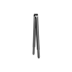 Minimalist Metal Ice Tongs Black Hammered Finish Reusable Cocktail <b>Bar</b> <b>Tools</b> - Product Image 4