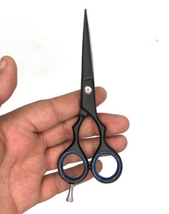 Ciseaux de barbier professionnels en acier inoxydable Tegra pour droitiers, lame tranchante, poignée en caoutchouc, 28 dents, haute qualité, vente en gros - Product Image 2