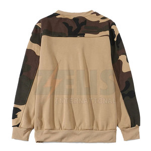 Wholesale Custom Logo Printed <b>Men</b> Sweatshirts Cotton Blended Loose Crew Neck Oversize <b>Pullover</b> - Product Image 2