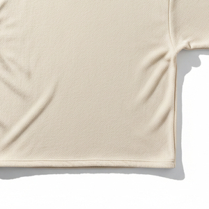 T-shirt vierge surdimensionné en coton et élasthanne respirant, coupe ample, unisexe, pour la gym et le sport, vente en gros - Product Image 4