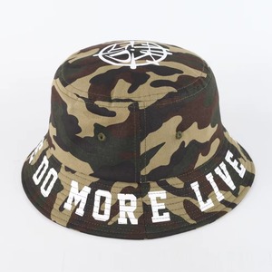 Wholesale 100% Cotton <b>Camo</b> Bucket Hat <b>Cap</b> Custom Printing Tactical 3D Embroidery Bows Cartoon for Fishing Casual Sports Outdoor - Product Image 6