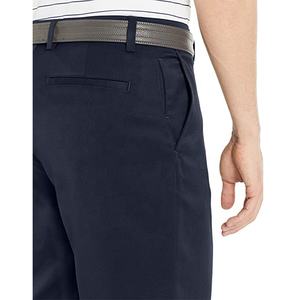 Classic Fit Cotton <b>Chino</b> Shorts for Men Solid Pattern <b>Elastic</b> <b>Waist</b> Summer Casual Active Golf Shorts Manufacturer's Collection - Product Image 3