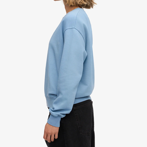 Sweat-shirt ample à col rond pour femme, léger, 100% coton molletonné, style streetwear coréen, hiver - Product Image 3