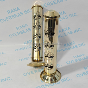 Quemador de Incienso de Latón Hecho a Mano, Diseño Jali Cut, Ecológico y Duradero, para Aromaterapia, Hogar y Templo - Product Image 5