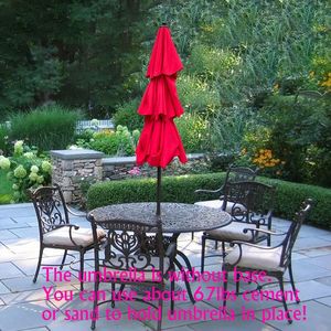 Ombrellone da Esterno a 3 Livelli da 2,7 m con Manovella, Inclinazione e Ventilazione per Giardino, Terrazza, Cortile, Piscina - Product Image 1