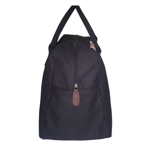 Bolsa de Lona Personalizada con Estampado de Rayas, Cierre de Cremallera, Tirador con Detalles en PU y Asa de Cuerda Acolchada, Bolsa de Viaje de Lona de Algodón de 12 Oz - Product Image 4