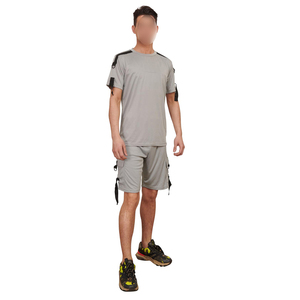Conjunto de Camisa y Pantalones Cortos de Verano para Hombre, Color Sólido, Personalizable, Último Modelo 2026, Gran Venta - Product Image 1