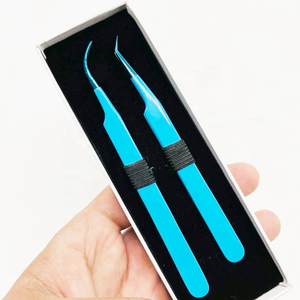 Eyelash Tweezer For Personal Care False Eyelash Placement & <b>Removing</b> Lashes Non Slip Ergonomic Design Grips Custom <b>Box</b> Packing - Product Image 1