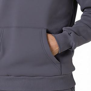 Sudadera con Capucha Lisa para Hombre, Venta al por Mayor, Logotipo Personalizado, Sudadera con Capucha de Algodón y Felpa, Fabricante OEM ODM - Product Image 5