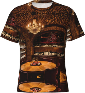 เสื้อยืดลำลองผู้ชายผ้าฝ้าย 100% สำหรับฤดูร้อน ออกกำลังกาย คอกลม แขนสั้น ระบายอากาศได้ดี รับสกรีนโลโก้และออกแบบลายเสื้อได้ ผ้าเจอร์ซีย์ย้อมสีพื้น - Product Image 2