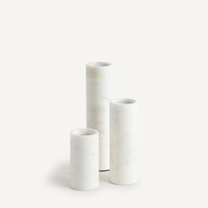 Cylinder Shape <b>Marble</b> <b>Candle</b> Stand Set of 3 Pieces High Finished Custom Demanding Products At Best Seller In India - Product Image 1