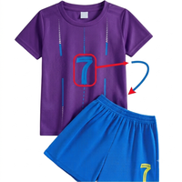 Ensembles de maillots de football pour hommes, maillots de football à manches courtes imprimés, ensemble de maillots de football personnalisés pour garçons, col rond, manches courtes, tissu en maille