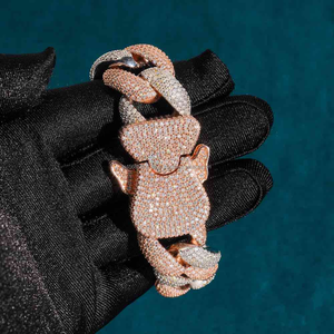 Igi Certifié 2024 Diamant le plus populaire Big Iced Out Bling Moissanite Hip Hop Bracelet cubain pour hommes - Product Image 3