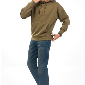 Sweat-shirt à capuche sur mesure pour homme, coupe classique, couleur unie, décontracté, 100% coton French Terry, vêtement d'automne, pull confortable, OEM - Product Image 3
