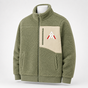เสื้อแจ็คเก็ตผู้ชายแบบ Polar Sherpa ผสมผสานเนื้อผ้าขนแกะที่ให้ความอบอุ่น พร้อมดีไซน์ที่สวมใส่สบายและเหมาะสำหรับฤดูหนาว เหมาะสำหรับการสวมใส่กลางแจ้งในชีวิตประจำวัน - Product Image 4