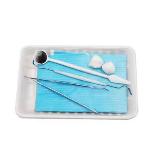 Instruments dentaires, kits dentaires, kit d'instruments dentaires manuels 4 pièces, acier de qualité médicale, certifié CE, grattoir dentaire, miroir buccal - Product Image 6
