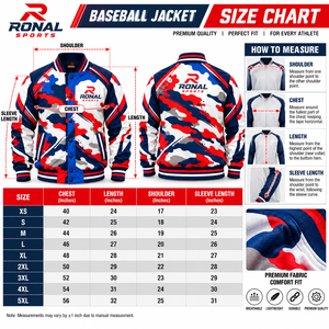 เสื้อแจ็คเก็ตวาร์ซิตี้ลายพรางสำหรับผู้ชาย RONAL SPORTS ผ้าโพลีเอสเตอร์ระบายอากาศได้ดี ปกคอพับได้ สไตล์สปอร์ต เหมาะสำหรับใส่ในฤดูใบไม้ร่วง ขายส่งแบบ Letterman - Product Image 6