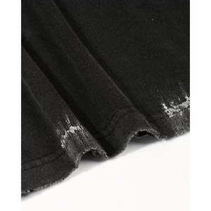 Custom Distressed Oversized T-Shirts for <b>Men</b> 100% Cotton Anti-Wrinkle Knitted Fabric <b>Hand</b>-Painted Street Wear Short Sleeve - Product Image 5