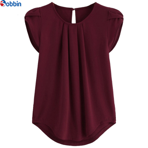 Camisetas sin Mangas Plisadas para Mujer, Nueva Colección, Color Sólido, Estilo Vintage, Verano, Personalizadas para Vacaciones - Product Image 4