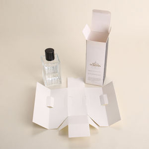 EcoRev Custom Eco-Friendly Soft Folding Perfume <b>Bottle</b> Packaging <b>Box</b> Hot Stamping UV Logo Paper Lining Elegant Embossing Folder - Product Image 3