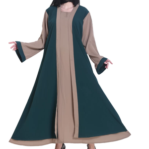 Vente en gros d'usine : Vêtements musulmans traditionnels, mode simple du Moyen-Orient, robe Abaya Burqa pour femmes, cadeau de l'Aïd, Abayas - Product Image 5
