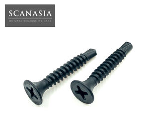 Tornillo Autoperforante Phillips con Cabeza de Trompeta de Acero ANSI Hecho en Taiwán, Pulgadas, Fosfatado Negro - Product Image 4