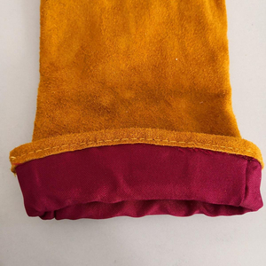 Guantes y Manoplas de Seguridad Industriales de Cuero Vacuno con Doble Palma, Cuero de Grano de Alta Calidad, Guantes para Soldadura TIG Personalizados - Product Image 3