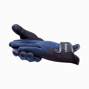 Sporty Blue Pu <b>Gloves</b> Wrist Length <b>Touchscreen</b> For Sports Use - Product Image 2