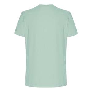 T-shirt blanc à col rond et manches courtes pour homme, imprimé palmiers et planches de surf, coupe classique, style décontracté, tissu jersey de coton respirant 300g - Product Image 3