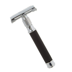 Classic Men's Luxury Safety <b>Razor</b> with Adjustable Mild Hair Removal for Face & <b>Bikini</b> Areas Single Blade Stainless Steel - Product Image 5